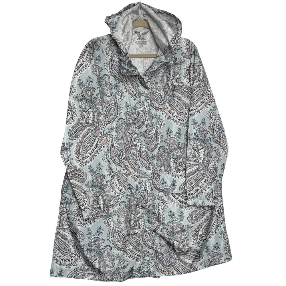 Vera Bradley Paisley Hooded Lightweight‎ Jacket / Raincoat – XL